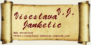 Višeslava Jankelić vizit kartica